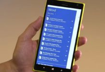 Windows 10 Mobile Office app