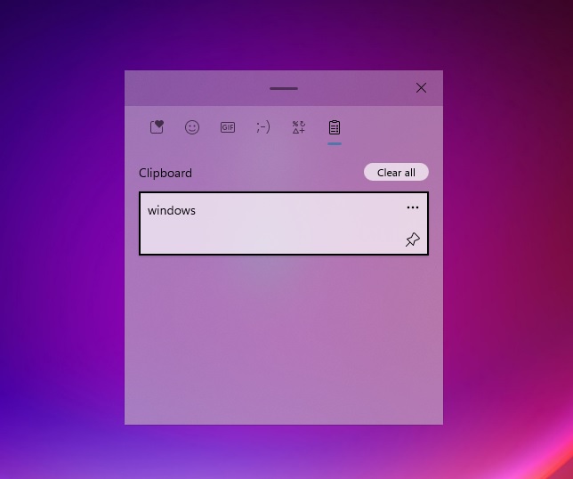 Windows 11 Clipboard