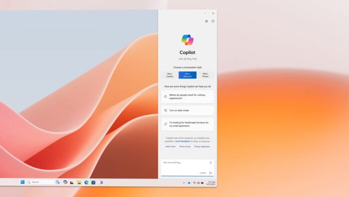Windows Copilot for Windows 11 new features